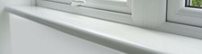 White UPVC Bullnose Window